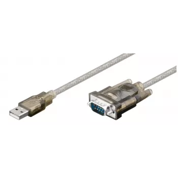 Microconnect 68875 nuoseklusis laidas, permatomas, 1,5 m, USB Type-A – VGA (D-Sub)