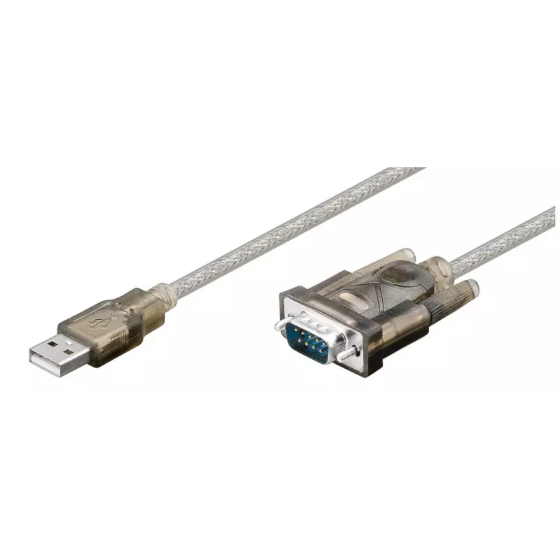 Microconnect 68875 nuoseklusis laidas, permatomas, 1,5 m, USB Type-A – VGA (D-Sub)