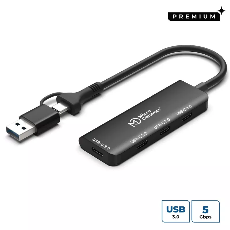 Microconnect UC0070-5G-USB-C-4IN1-C sąsajos šakotuvas