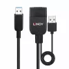Lindy 35 m hibridinis USB 3.2 Gen 2 A tipo kabelis, juodas ABS