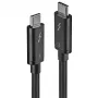 Lindy 0,5 m Thunderbolt 3 kabelis, pasyvus, 0,5 m, USB C, USB C, USB 3.2 Gen 1 (3.1 Gen 1), vyriškas/vyriškas, juodas