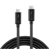 Lindy 0,5 m Thunderbolt 3 kabelis, pasyvus, 0,5 m, USB C, USB C, USB 3.2 Gen 1 (3.1 Gen 1), vyriškas/vyriškas, juodas