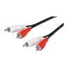 Microconnect AUDCC025 garso kabelis 2,5 m 2 x RCA Juoda