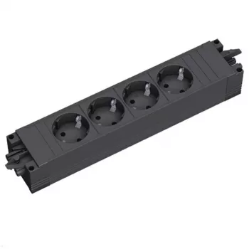 Bachmann STEP BASE 4 lizdų maitinimo juosta su GST18, 4 kintamosios srovės lizdai, 250 V, 16 A