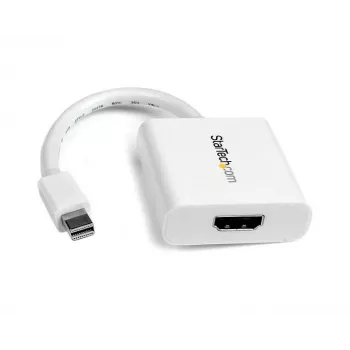 StarTech.com Mini DisplayPort į HDMI adapteris - mDP į HDMI vaizdo keitiklis - 1080p - Mini DP arba Thunderbolt 1/2 Mac/PC į HDMI monitorių/ekraną/TV - Pasyvus mDP 1.2 į HDMI dongle - Baltas