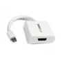 StarTech.com Mini DisplayPort į HDMI adapteris - mDP į HDMI vaizdo keitiklis - 1080p - Mini DP arba Thunderbolt 1/2 Mac/PC į HDMI monitorių/ekraną/TV - Pasyvus mDP 1.2 į HDMI dongle - Baltas