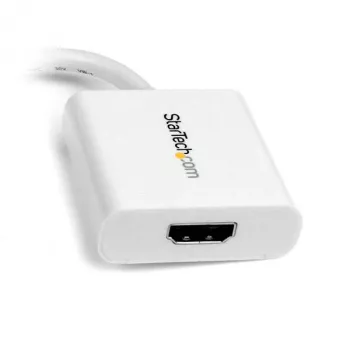StarTech.com Mini DisplayPort į HDMI adapteris - mDP į HDMI vaizdo keitiklis - 1080p - Mini DP arba Thunderbolt 1/2 Mac/PC į HDMI monitorių/ekraną/TV - Pasyvus mDP 1.2 į HDMI dongle - Baltas