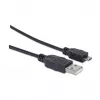 Manhattan USB-A į Micro-USB kabelis, 1,8 m, kištukas–kištukas, juodas, 480 Mbps (USB 2.0), Hi-Speed USB, garantija visam laikui, atitinka UUSBHAUB6.