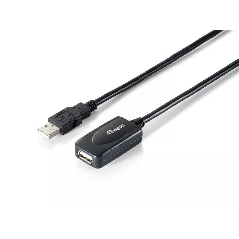 Equip USB 2.0 Type A aktyvus ilginamasis laidas, USB A kištukas - USB A lizdas, 5 m