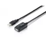 Equip USB 2.0 Type A aktyvus ilginamasis laidas, USB A kištukas - USB A lizdas, 5 m