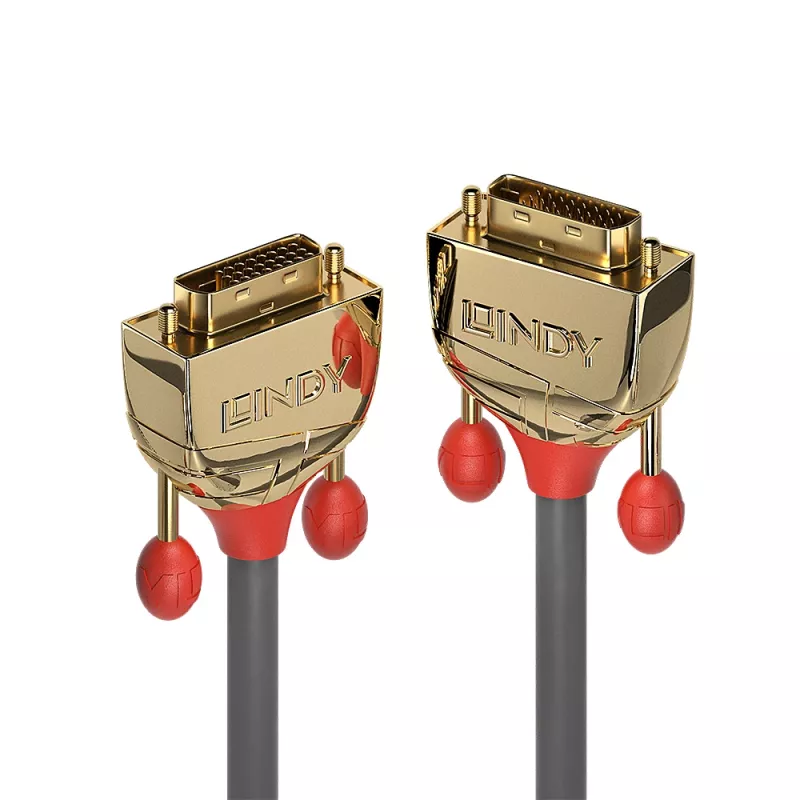 Lindy 5m DVI-D Dual Link kabelis, Gold Line
