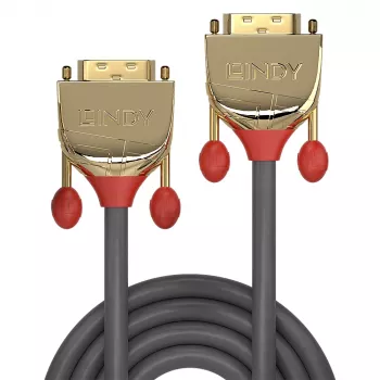 Lindy 15m DVI-D Single Link kabelis, Gold Line