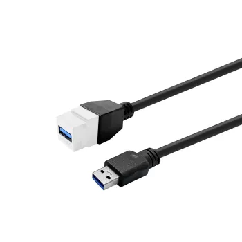 USB 3.0 A – A ilginamasis laidas VivoLink PROKEYUSB3AFM5W baltas 5 m