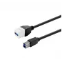 USB 3.0 A moteriška į USB 3.0 A moterišką jungtis, VivoLink PROKEYUSB3AFBM3W, balta