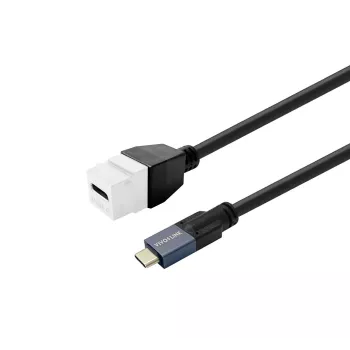USB-C lizdo Keystone modulis VivoLink PROKEYUSBCFM1W baltas — skydo montavimo jungties modulis