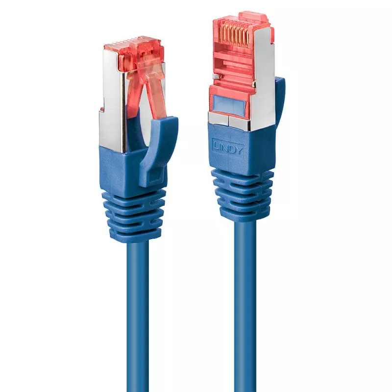 Tinklo kabelis Lindy Rj45/Rj45 CAT6 10m RJ-45 S/FTP mėlynas