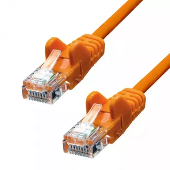 Tinklo kabelis ProXtend CAT5e U/UTP CCA PVC oranžinis 0,2 m