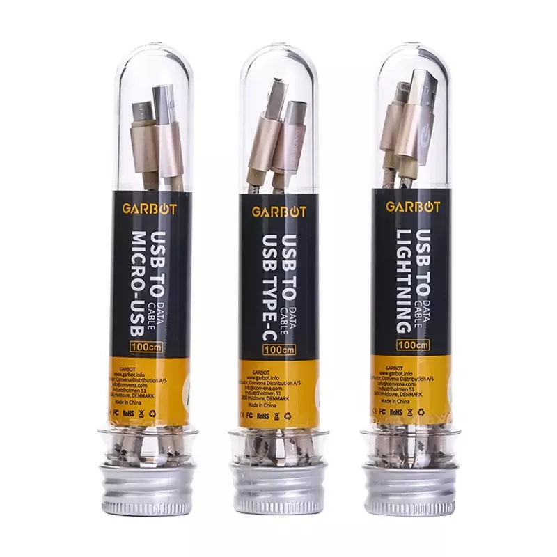 USB laidas Garbot C-05-10194 1m USB A Micro-USB B auksinis