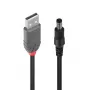 Adapterio kabelis USB A kištukas - DC 5.5/2.1 mm kištukas Lindy 70268