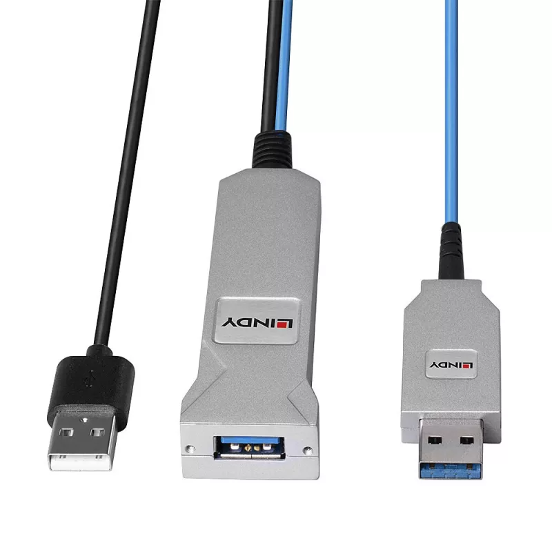 Lindy 30m optinis USB 3.0 kabelis