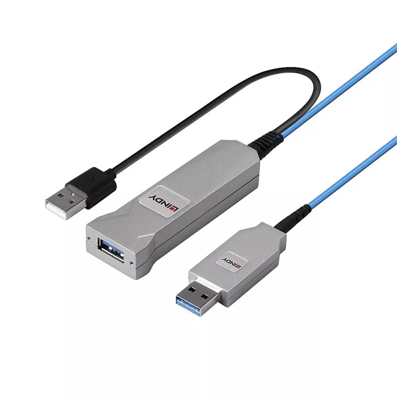 Lindy 30m optinis USB 3.0 kabelis