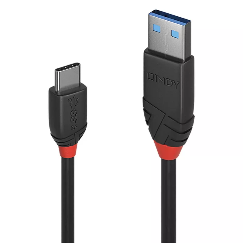 Lindy 36914 USB laidas USB 3.2 Gen 1 (3.1 Gen 1) 0,15 m USB C USB A Juoda