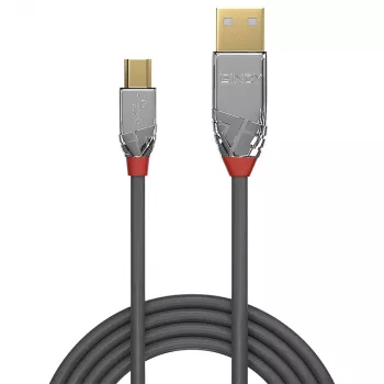 Lindy 2 m USB 2.0 Type A į Mini-B laidas, Cromo Line