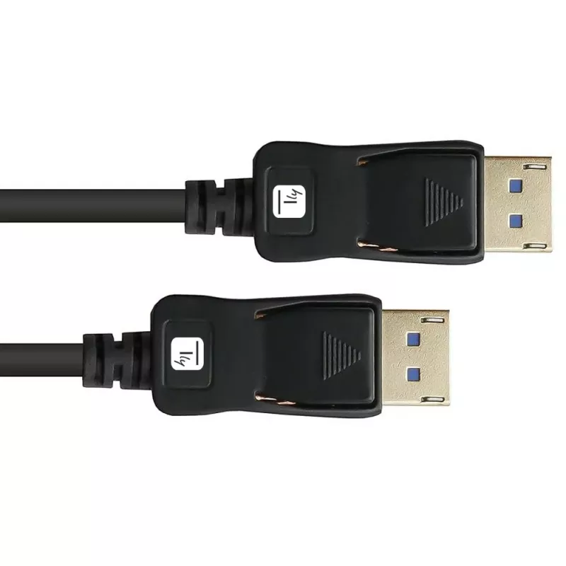 Techly ICOC-DSP-A21-010 DisplayPort laidas 1 m Juodas