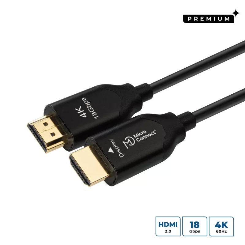 Microconnect Premium Optic HDMI laidas 100m 18 Gbit/s 4096 x 2160