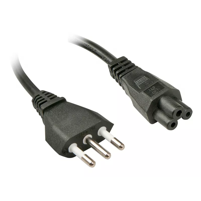 Lindy 2m, CEI23-16-VII - IEC 320 C5 Juoda C5 mova