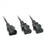 Lindy 2 m IEC skirstytuvas, IEC C14 į 2 x IEC C13