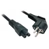 Lindy 5 m, CEE 7/7 - IEC 320 C5 juodas CEE7/7 C5 mova