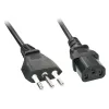 Lindy 30411 maitinimo laidas Juodas 0,7 m C13 mova