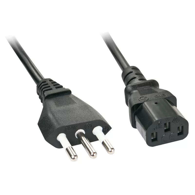 Lindy 30411 maitinimo laidas Juodas 0,7 m C13 mova