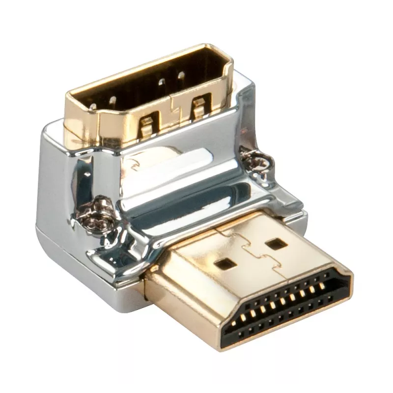 Lindy CROMO HDMI kištuko į HDMI lizdą 90 laipsnių kampinis adapteris – žemyn