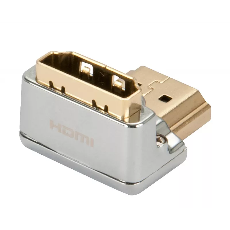 Lindy CROMO HDMI kištuko į HDMI lizdą 90 laipsnių kampinis adapteris – žemyn