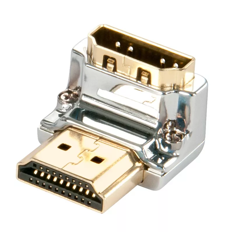 Lindy CROMO HDMI kištuko į HDMI lizdą 90 laipsnių kampinis adapteris – žemyn