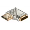 Lindy CROMO HDMI laidas (tėvas) į HDMI laido (motina) 90° kampo adapteris - dešinėje