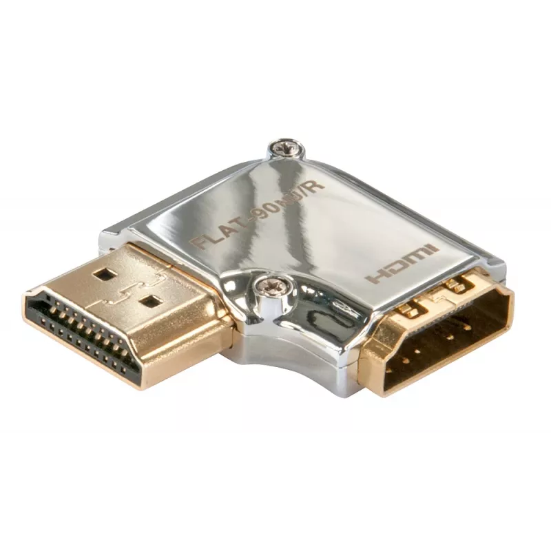 Lindy CROMO HDMI laidas (tėvas) į HDMI laido (motina) 90° kampo adapteris - dešinėje