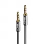 Lindy 1 m 3,5 mm garso laidas, Cromo Line