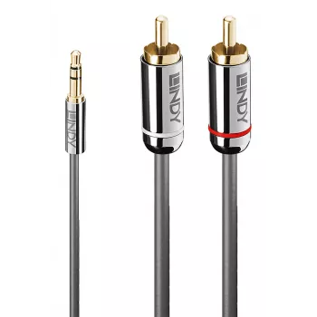 Lindy 1 m 3,5 mm į Phono garso kabelis, Cromo Line