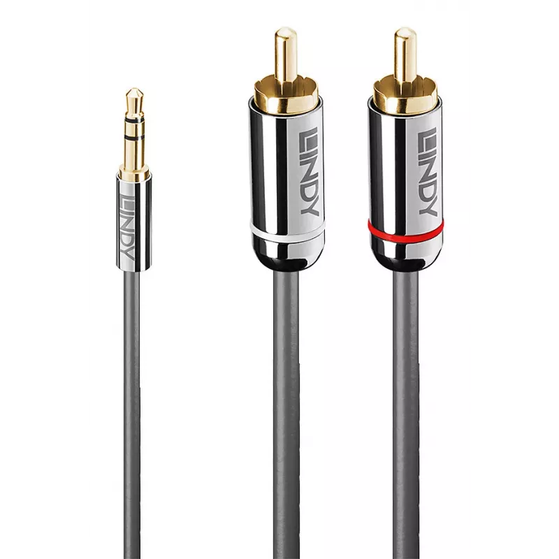 Lindy 1 m 3,5 mm į Phono garso kabelis, Cromo Line