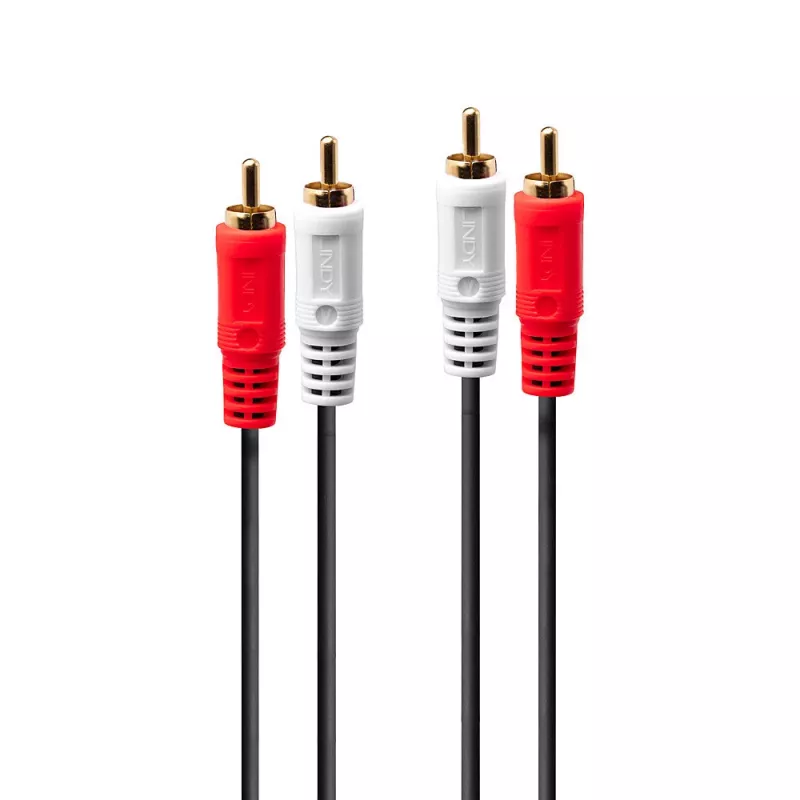 Lindy garso kabelis 2x RCA, stereo / 3 m