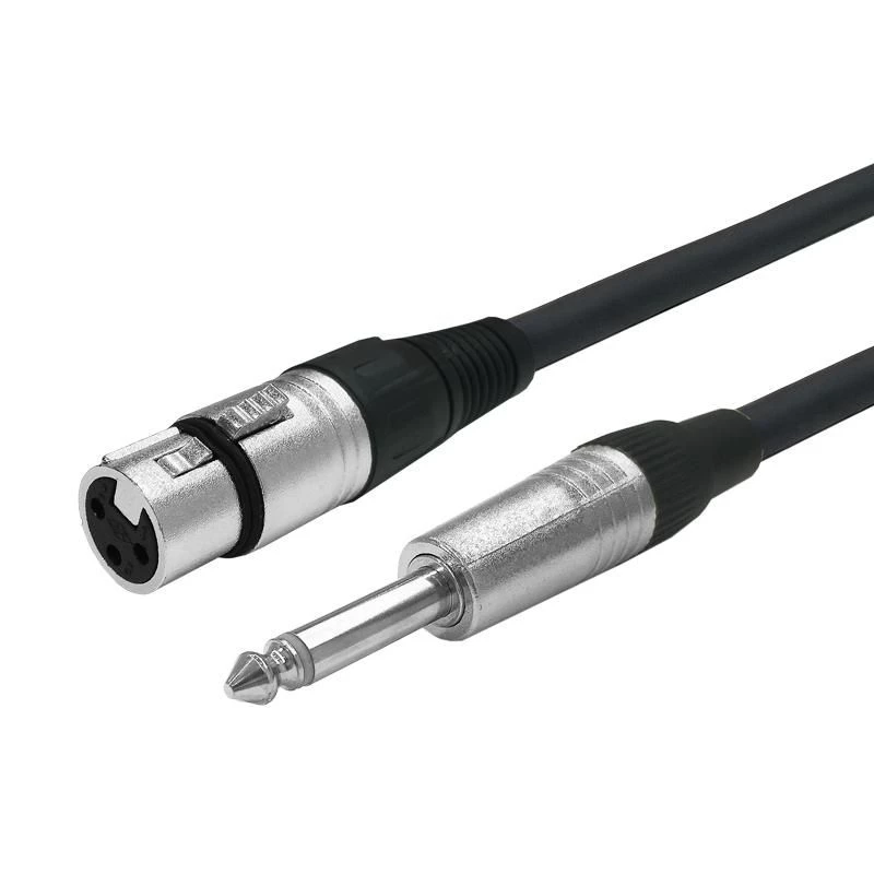 Vivolink PROAUDXLRFJACK1 garso laidas 1 m XLR 6,35 mm juodas