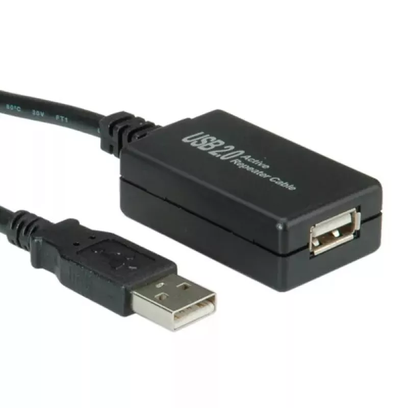 USB 2.0 ilginamasis kabelis VALUE 12 m su kartotuvu