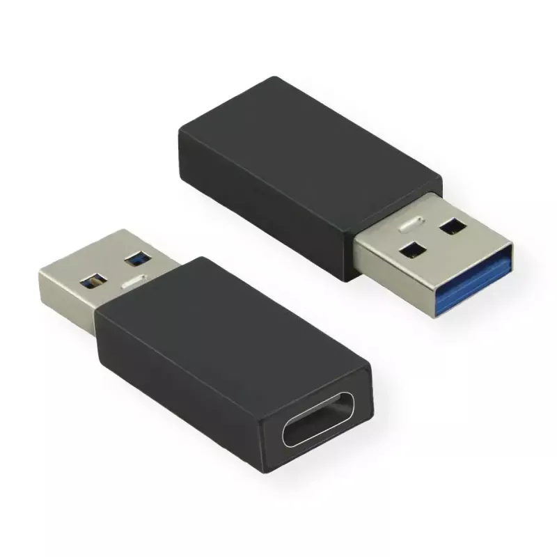 Adapter USB 3.2 Gen 1 VALUE Type A - C M/F juodas