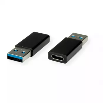 Adapter USB 3.2 Gen 1 VALUE Type A - C M/F juodas