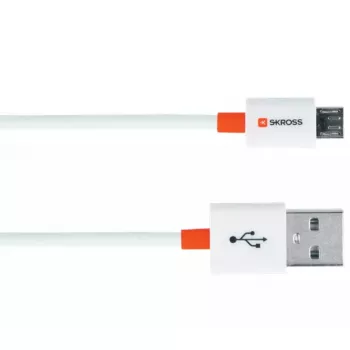 USB laidas Skross 2.700202-E Micro-USB A į USB A 1m Baltas