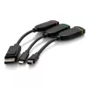 C2G Universal 4K HDMI Dongle Adapter Ring Mini DisplayPort DisplayPort USB-C