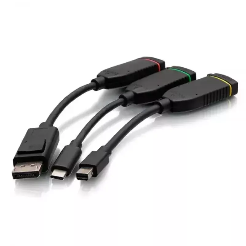 C2G Universal 4K HDMI Dongle Adapter Ring Mini DisplayPort DisplayPort USB-C